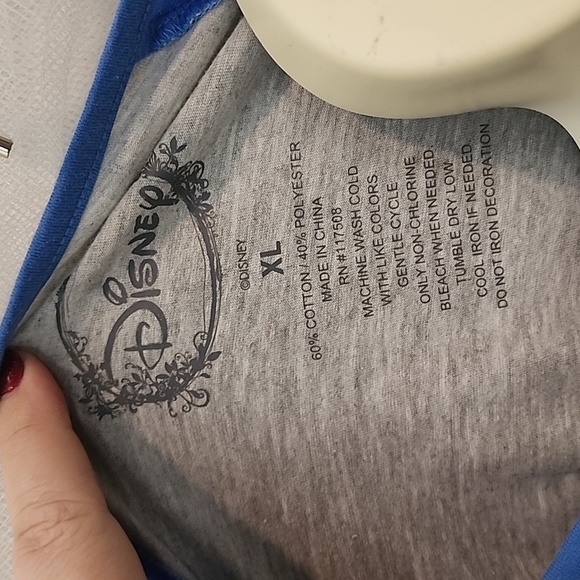 Disney Beauty and the Beast Holographic Cold Shoulder Tee - Picture 5 of 5